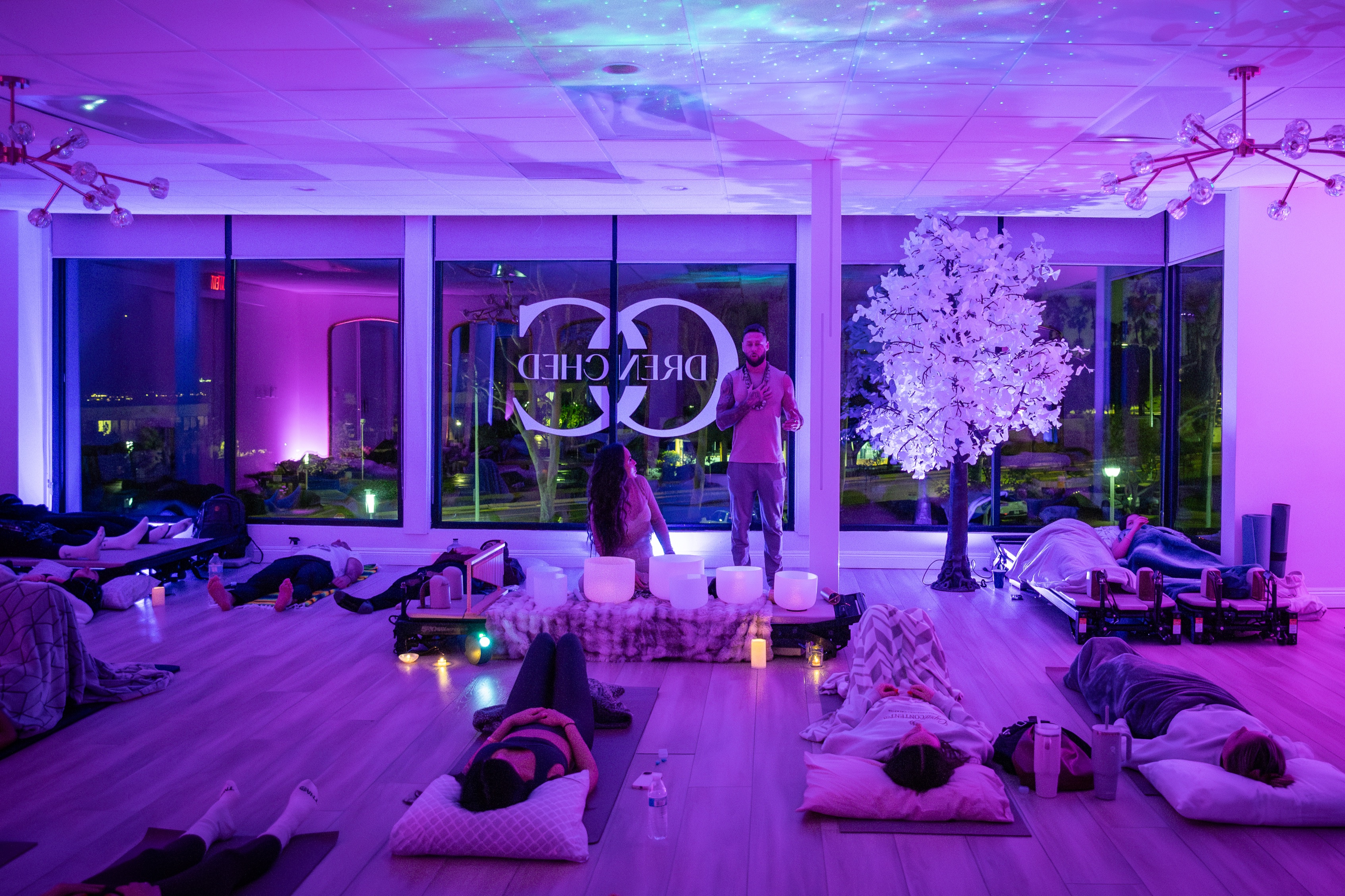 Guided breathwork facilitation